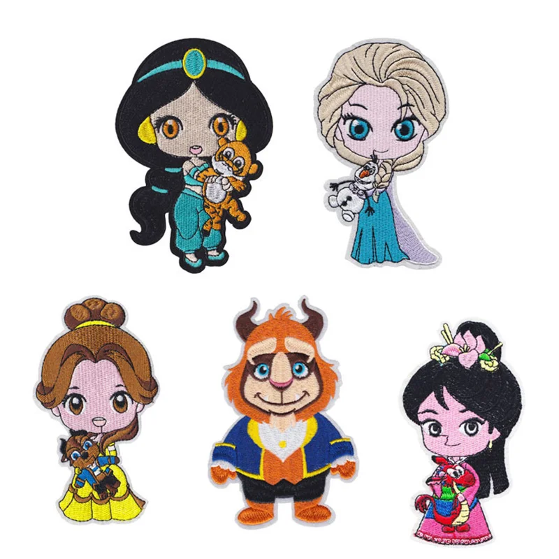 Детские нашивки с вышивкой Принцесса Эльзы Белль | Дом и сад