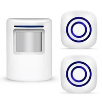wireless intelligent greeting welcome doorbell pir digital infrared motion sensor warning door bell burglar alarm system