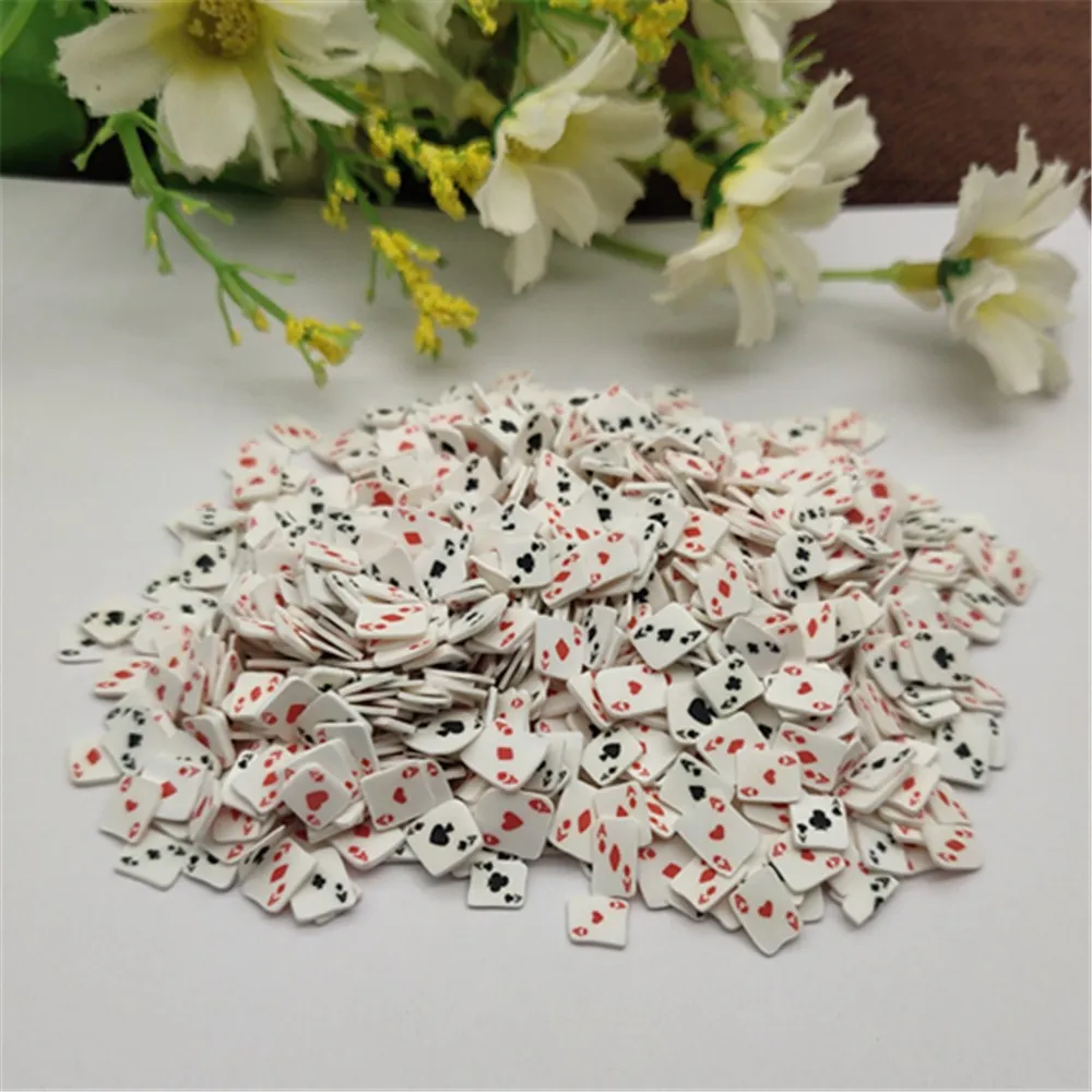 

20g 5mm Playing cards for Resin DIY Supplies Nails Art Polymer Clear Clay accessories DIY Sequins scrapbook shakes Craft