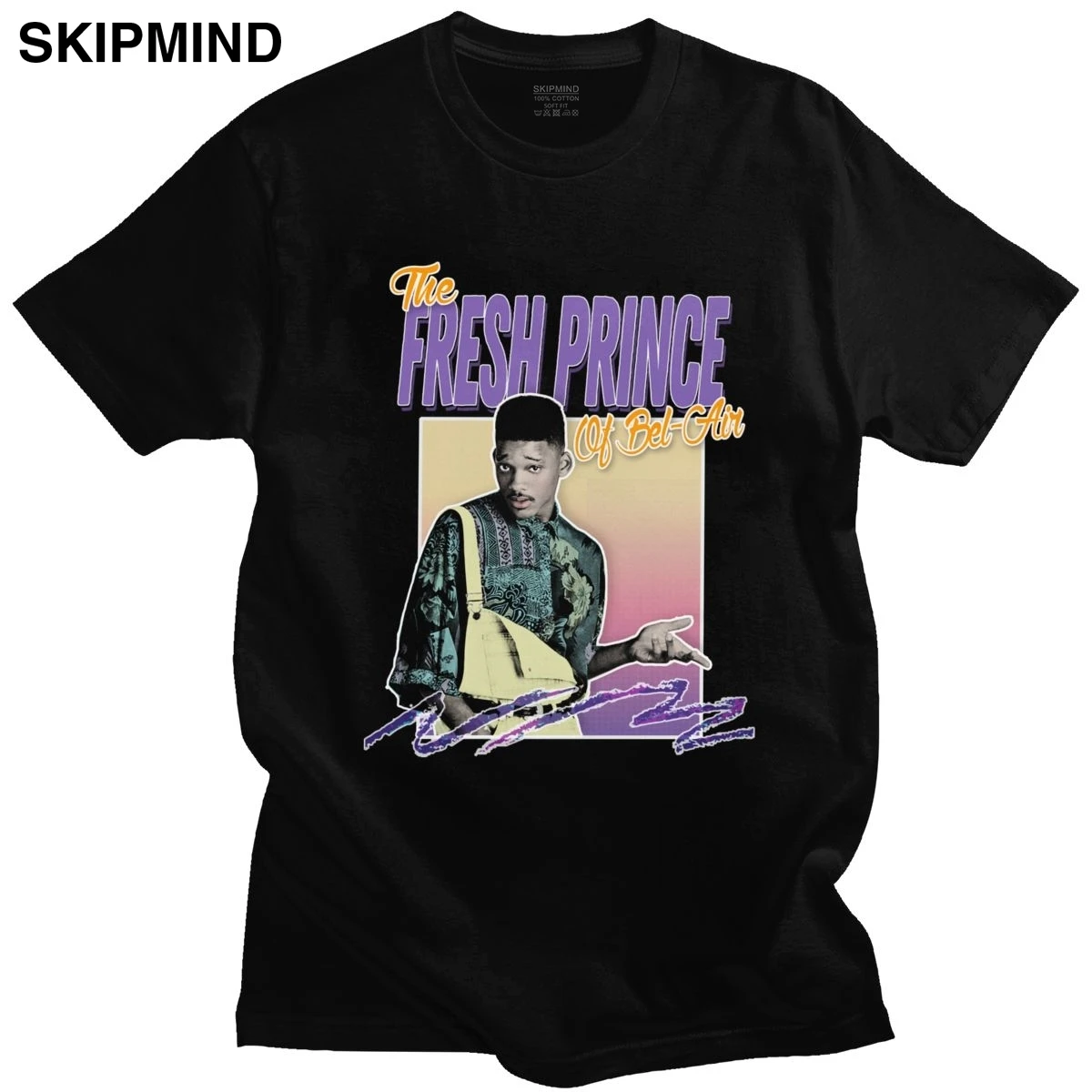 Винтаж Fresh Prince Of Bel Air футболка Для мужчин с короткими рукавами 90s эстетическое