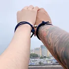 Новый Модный Магнитный эластичный шнур Love Eachother, браслет для женщин, браслет, дружба, рождественский подарок, набор ювелирных изделий