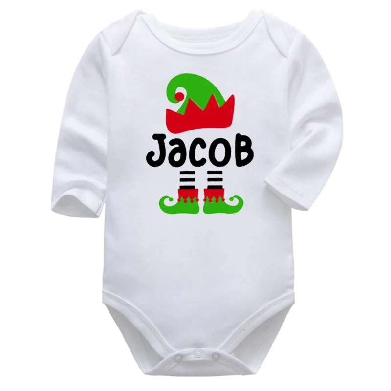 

Personality Name Christmas Onesie Baby Cartoon Thanksgiving Outfits for Girls Christmas Baby Girl Clothes Winter Fashion Cute