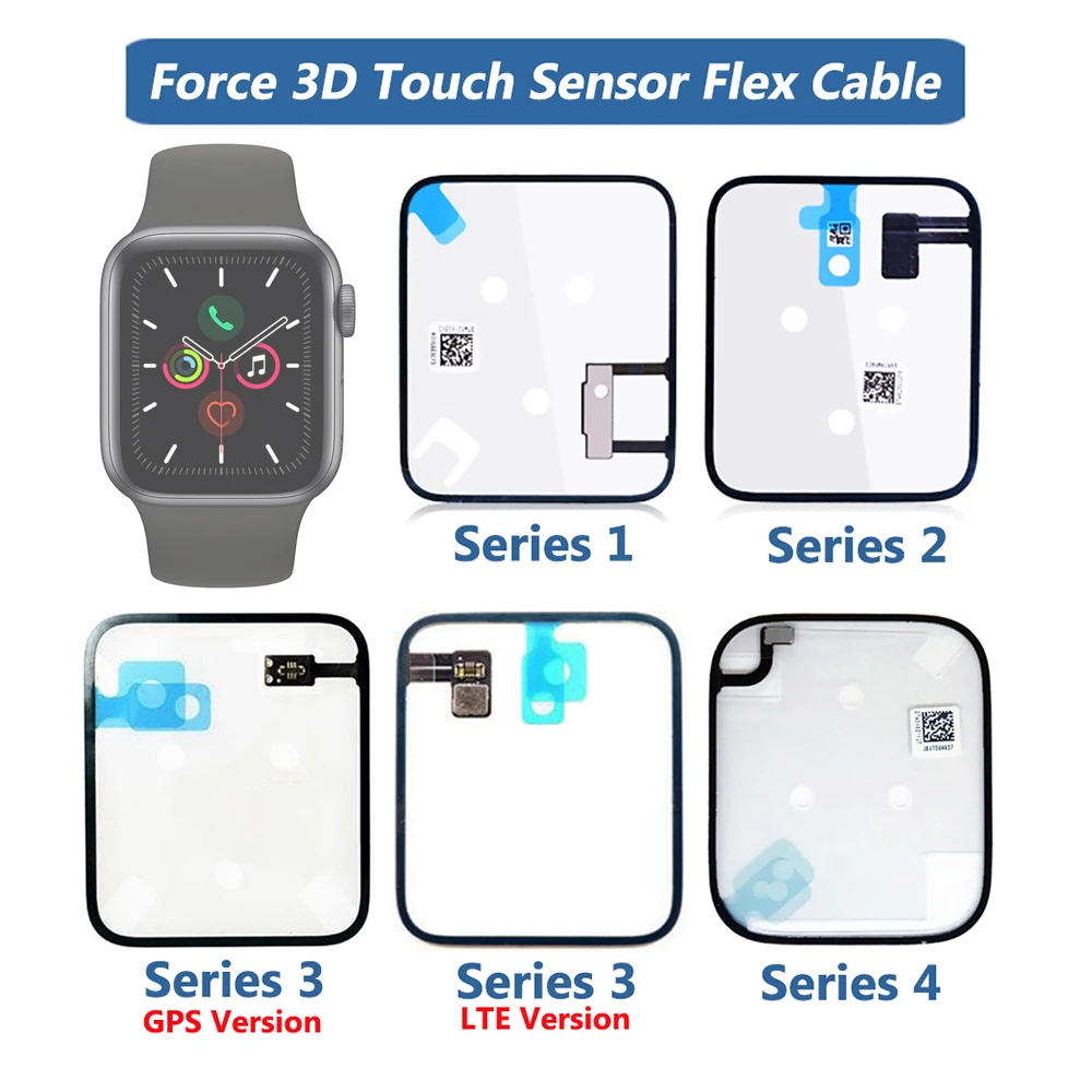 3D Force Touch сенсор гибкий кабель для Apple Watch S1/S2/S3 gps/S3 LTE/S4 гравитационная индукционная