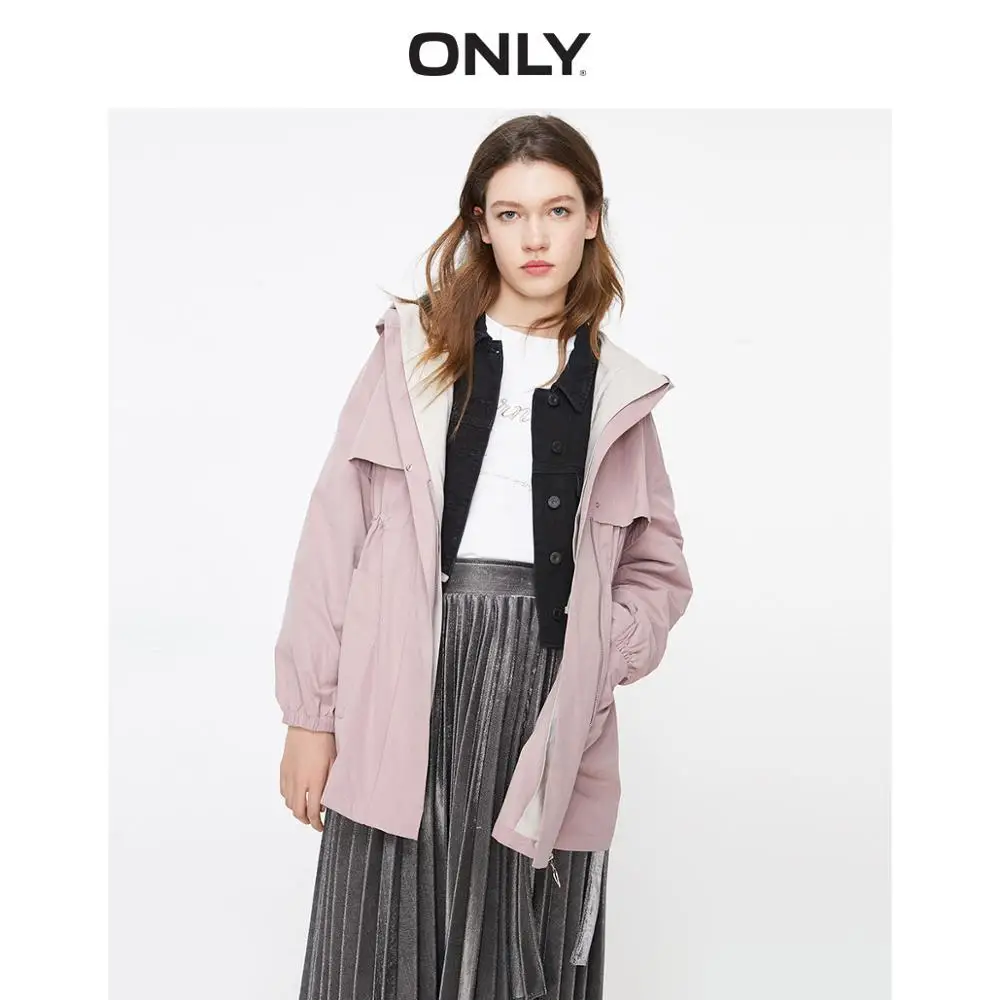 Женский свободный Тренч с капюшоном и завязками | Женская одежда