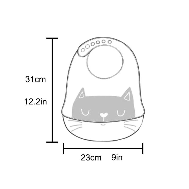 

Cute Cartoon Baby Bibs Silicone Waterproof Kids Feeding Apron Saliva Towel Adjustable Toddler Food Smock Infant Tableware Stuff