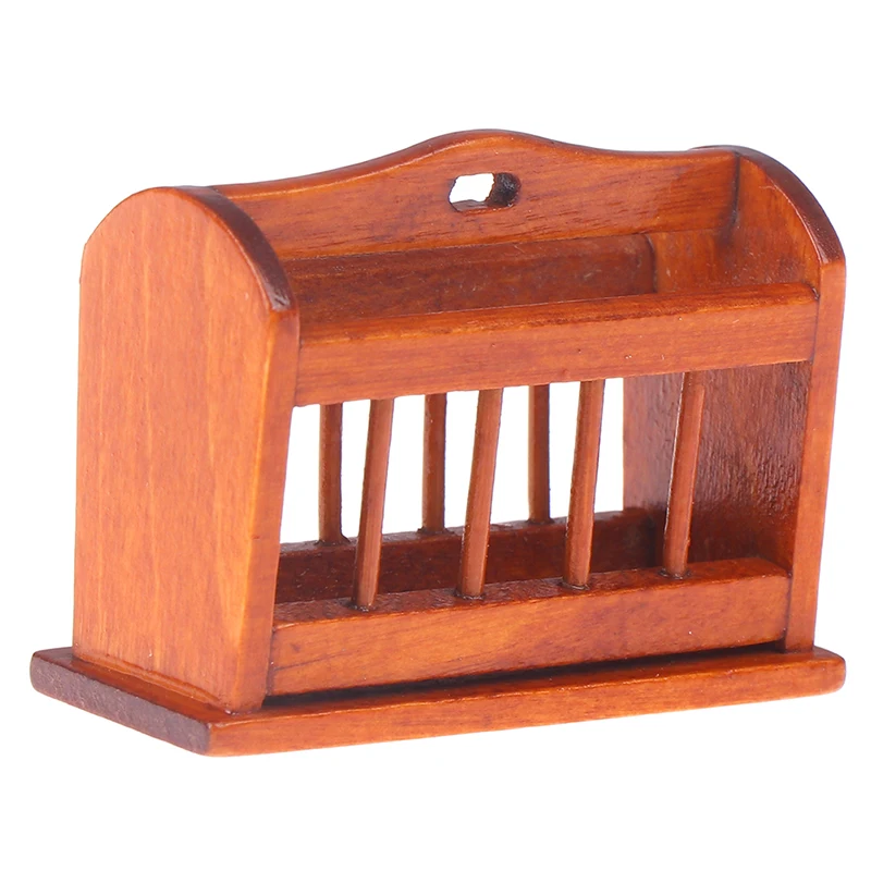 1:12 Dollhouse Miniature Mini Wooden Furniture Newspaper Book Basket Model wooden furniture school things book |
