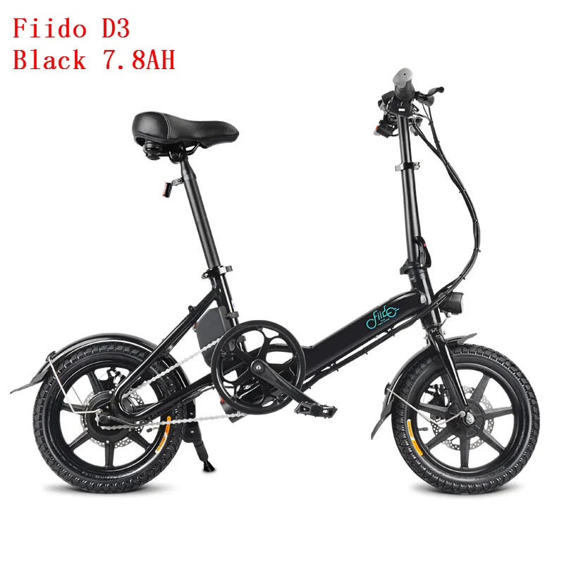 FIIDO D1 D2 D2s D3 D3s Smart 7.8AH/10.4A складной электрический велосипед мопед двойные дисковые тормоза светодиодный передний светильник E-Bike - Цвет: D3 Slate Gray 7.8AH
