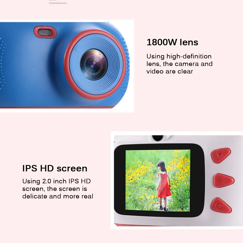

Child Camera HD Digital Camera Children Birthday Gift 1800w Child Toys Camera For Children Christmas Toys