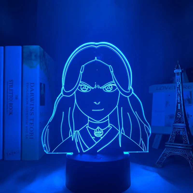 

3d-лампа Katara Avatar, Последний Воздушный поплавок для домашнего декора, подарок на день рождения, светодиодный ночник, Аватар, светильник для де...