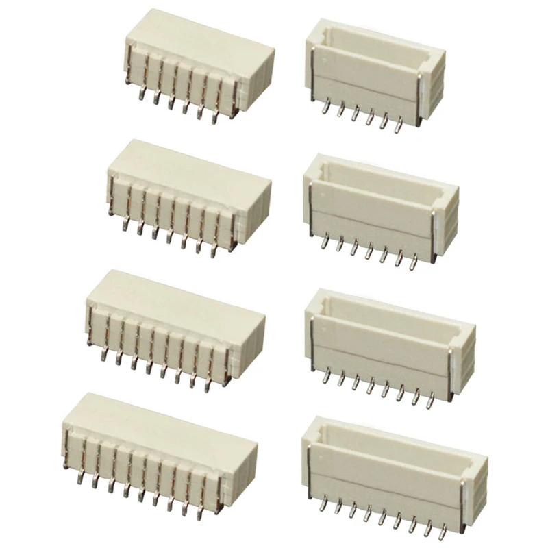 

50PCS/LOT SH 1.0 mm Spacing Connector 2P/3P/4P/5P/6P/7P/8P/9P/10P Horizontal SMD Connector 1.0mm pitch patch plug