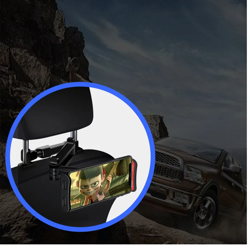 Гибкая Автомобильная подушка с поворотом на 360 градусов для iPad, держатель для мобильного телефона, подставка для планшета на заднее сиденье, подголовник, кронштейн, 4-11 дюймов
