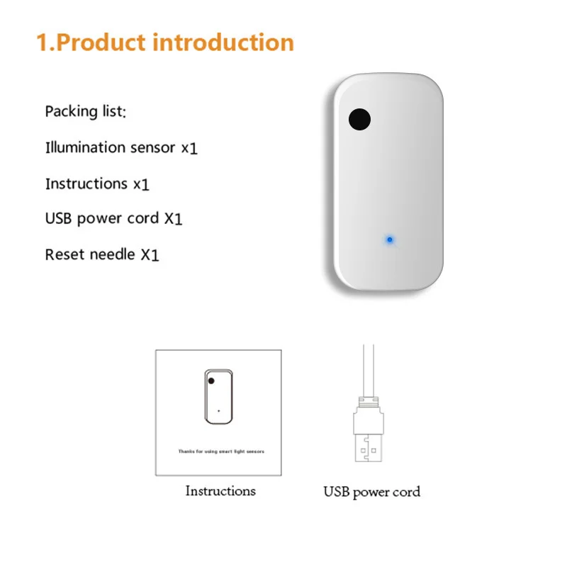 

Tuya Zigbee WIFI Illuminance Sensor Smart Light Sensor WiFi Brightness Sensor Support Alexa Google Home Smartlife Smart Home