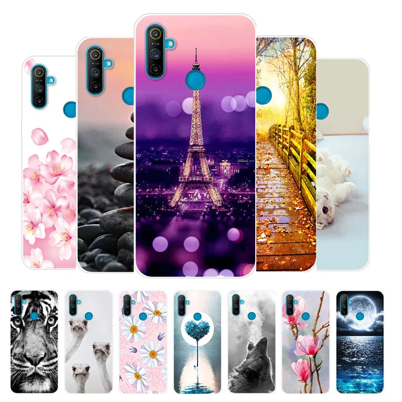 Для OPPO Realme C3 чехол 3 Камеры Силиконовый мягкий ТПУ задняя крышка для RMX2020 бампер