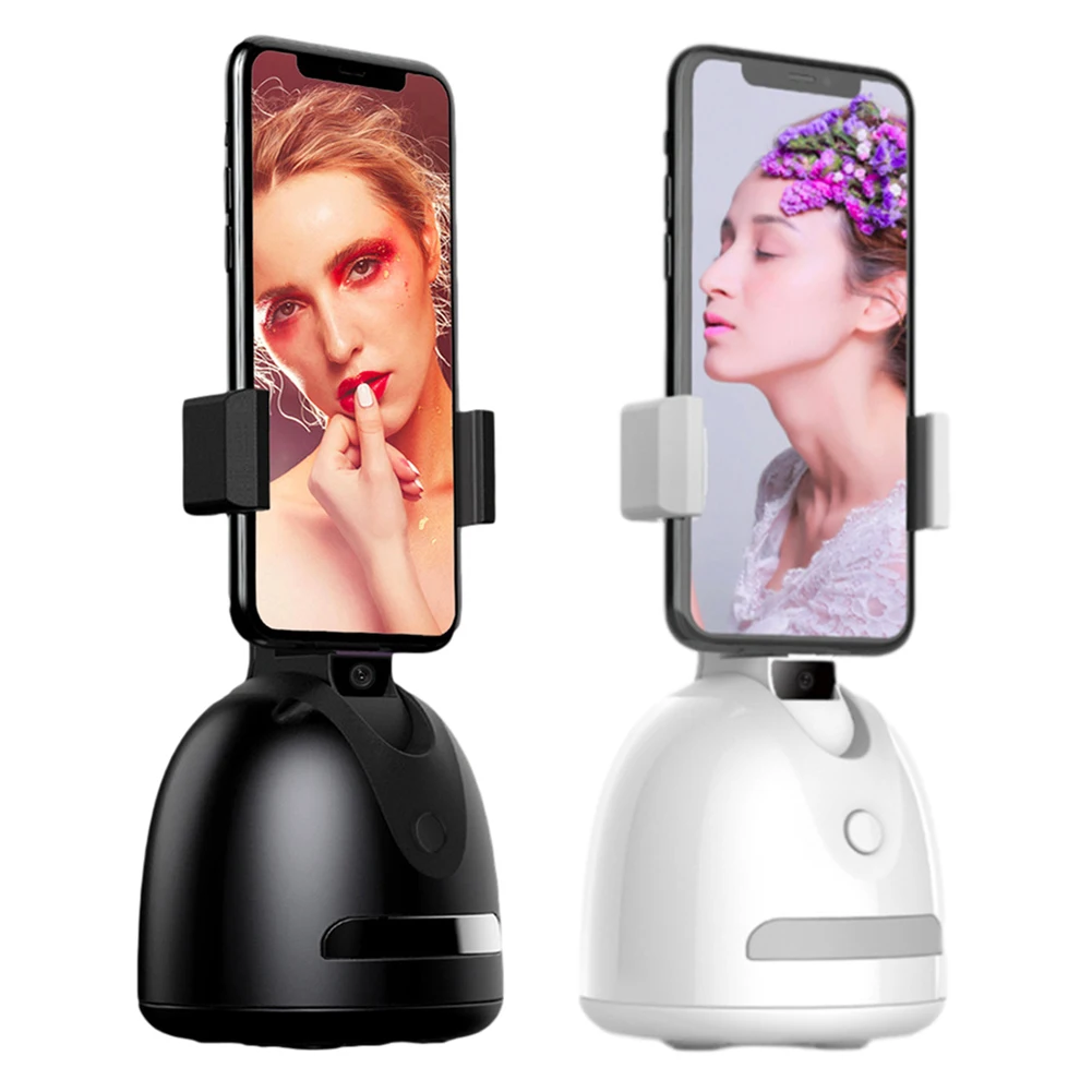 

360 Auto Face Tracking Gimbal Stabilizer Smart Shooting Holder Rotary Phone Bracket for Live Video Recording Selfie Stick Tripod