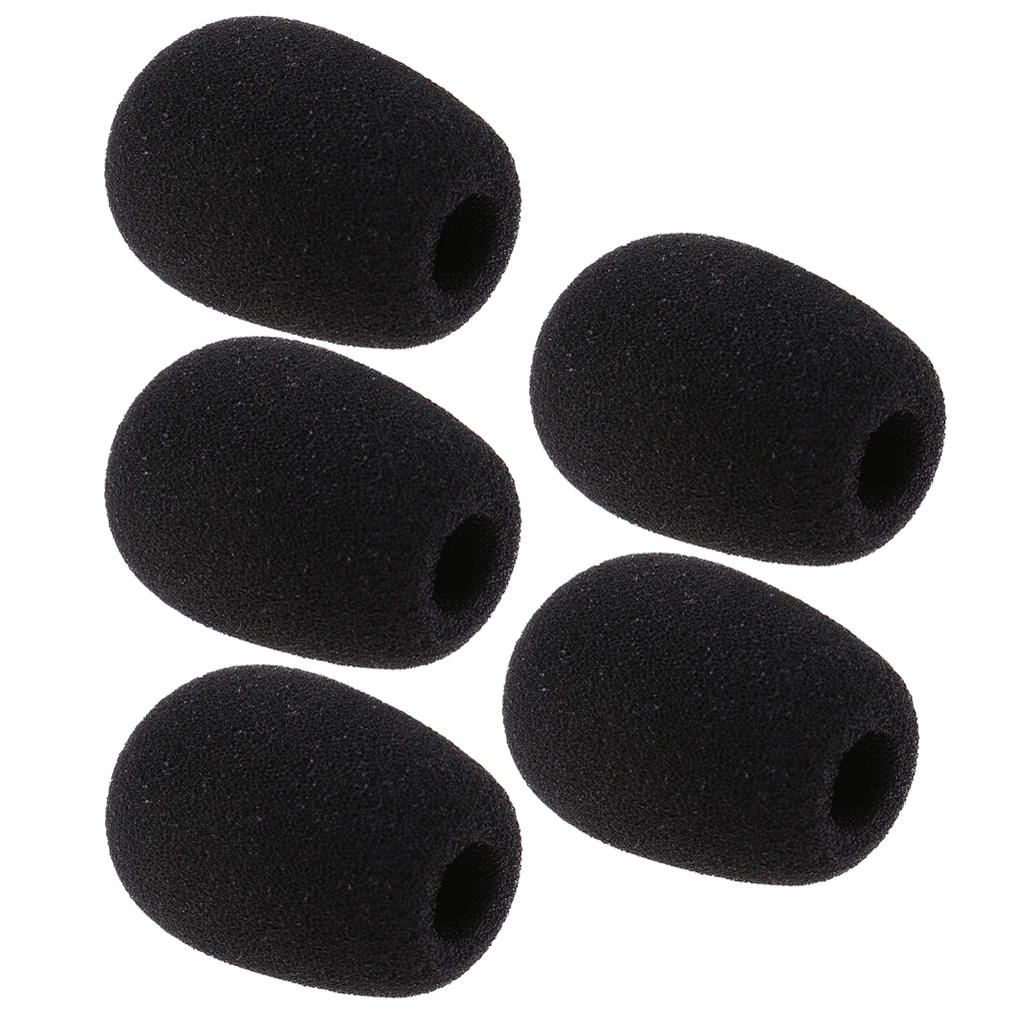 5 Pieces Mini Condenser Microphone Sponge Windshiled Windscreen Mic Cover | Спорт и развлечения