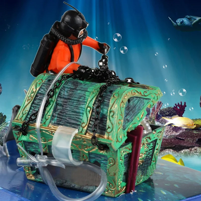 Новый уникальный дизайн Охотник за сокровищами ныряльщик фигурка аквариум
