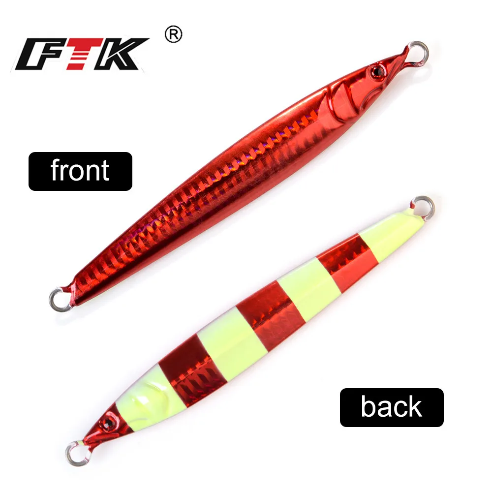 FTK светящийся свинцовый джиг для Глубоководной Рыбалки металлический МИКРО ДЖИГ