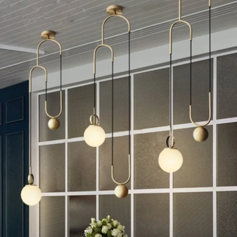 Подвесной светильник в скандинавском стиле современный светодиодный со