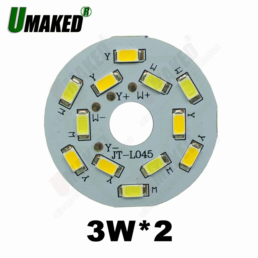 3 Вт 44 мм Светодиодная Лампочка затемнение печатная плата Смешанная стандартная