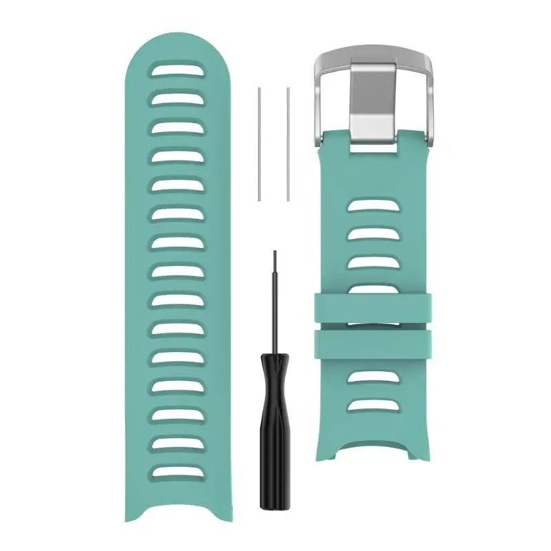 

W3JD Silicone Replacement Wrist Strap Watch Band for garmin forerunner 610 Watch with Tools