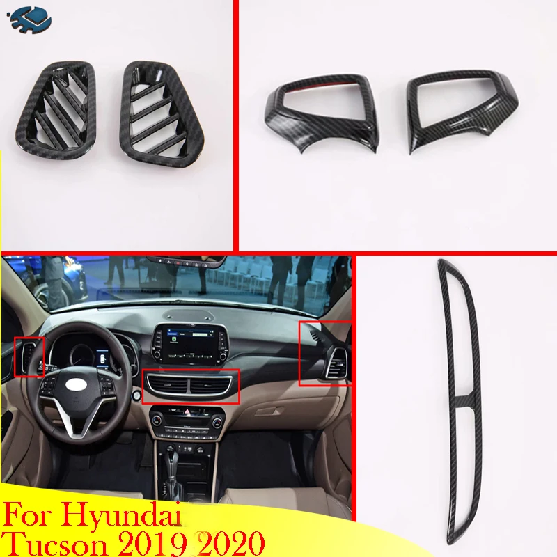 Автомобильные аксессуары для Hyundai Tucson 2019 2020 Стильная крышка из углеродного