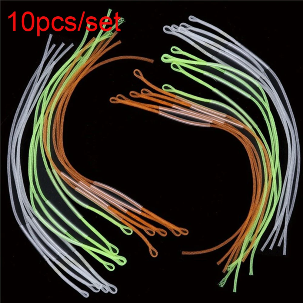 

10PCS Nylon Fly Fishing Braided Line Backing String Tackle Wire Loop Connector Weight Forward Floating Fishing Tool 20/30/50 LB