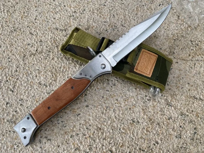 Большой тактический нож Paodin M9 односторонний складной карманный Клинок для