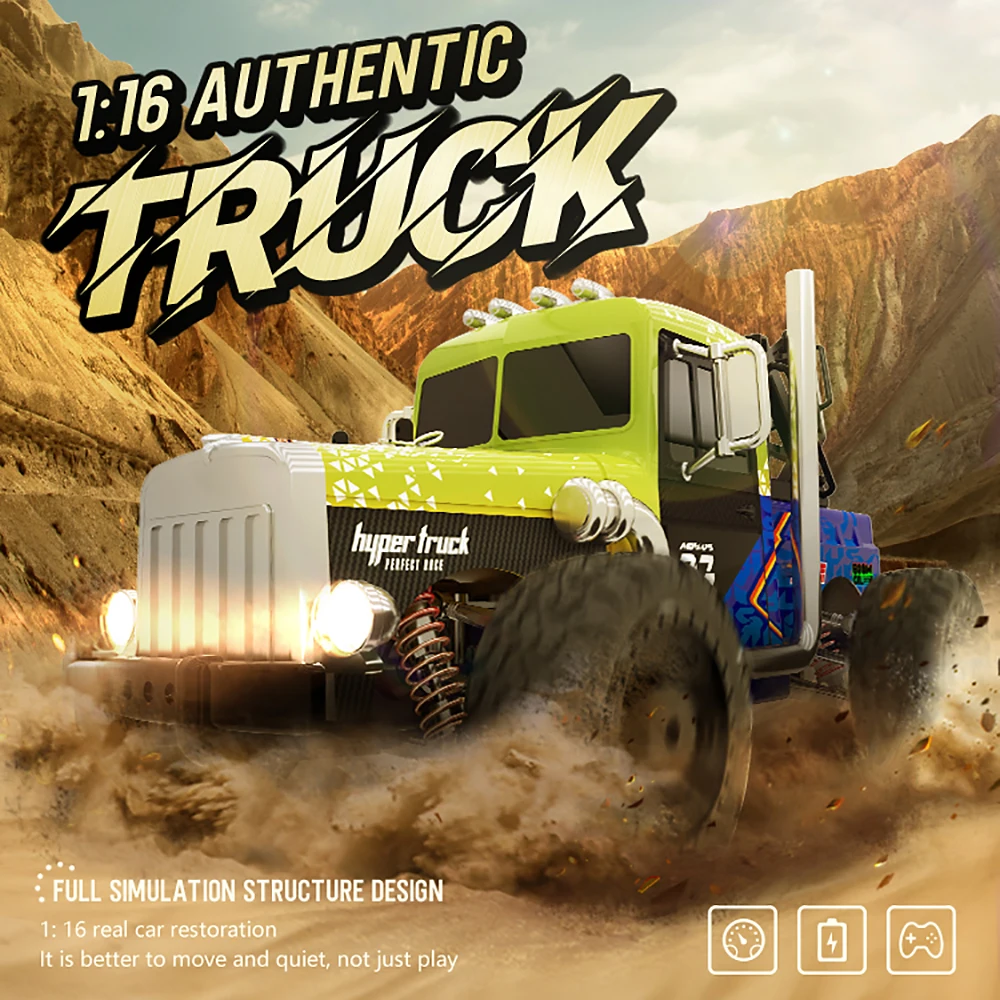 

RC Car 4Wd 1:16 Ratio Off Road Buggy Radio Control 2.4GHz Racing RC Drift Car High Speed Climbing Truck Kids RTR Model Toys Gift