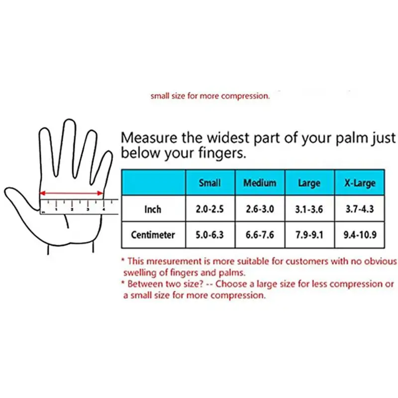 

1 Pair Compression Arthritis Gloves Women Men Joint Pain Relief Half Finger Therapy Wrist Support An