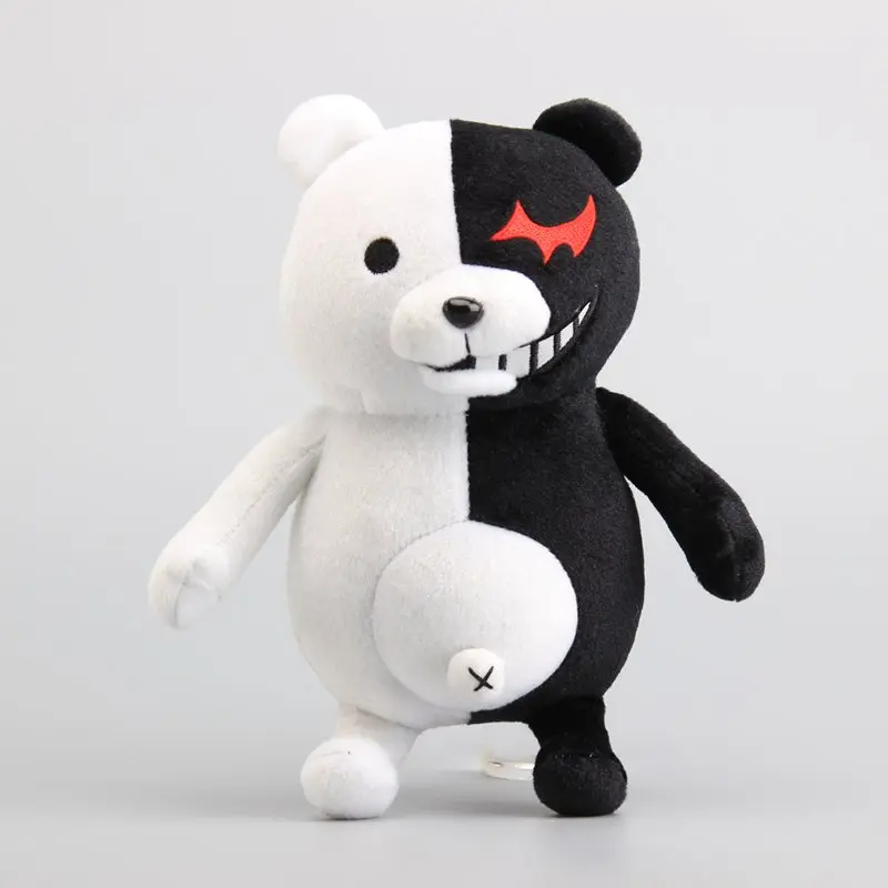 25 см Kawaii Dangan Ronpa Monokuma Плюшевые игрушки Мягкая кукла мультфильм черный белый