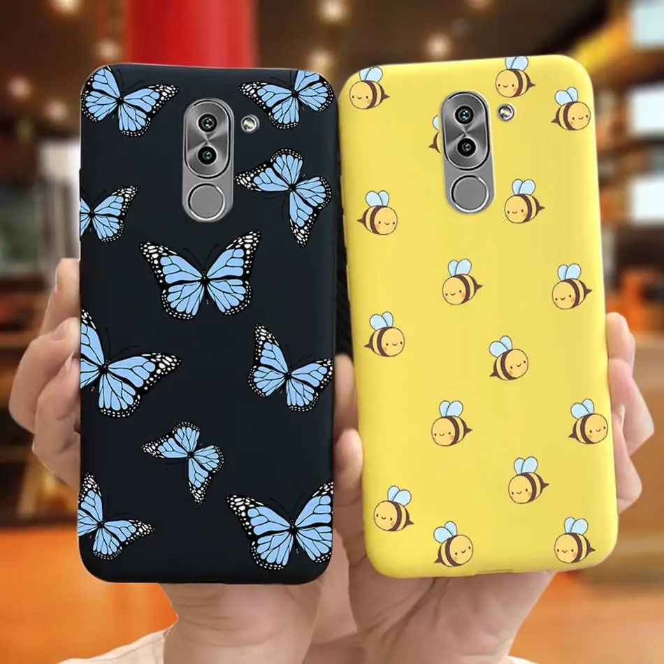 Чехол для Honor 6X BLL-L22 BLN-L21 мягкий силиконовый чехол с милым принтом Huawei GR5 2017 Mate 9 Lite