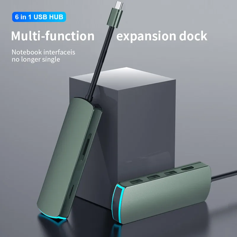 телефон usb type c концентратор 6 пор