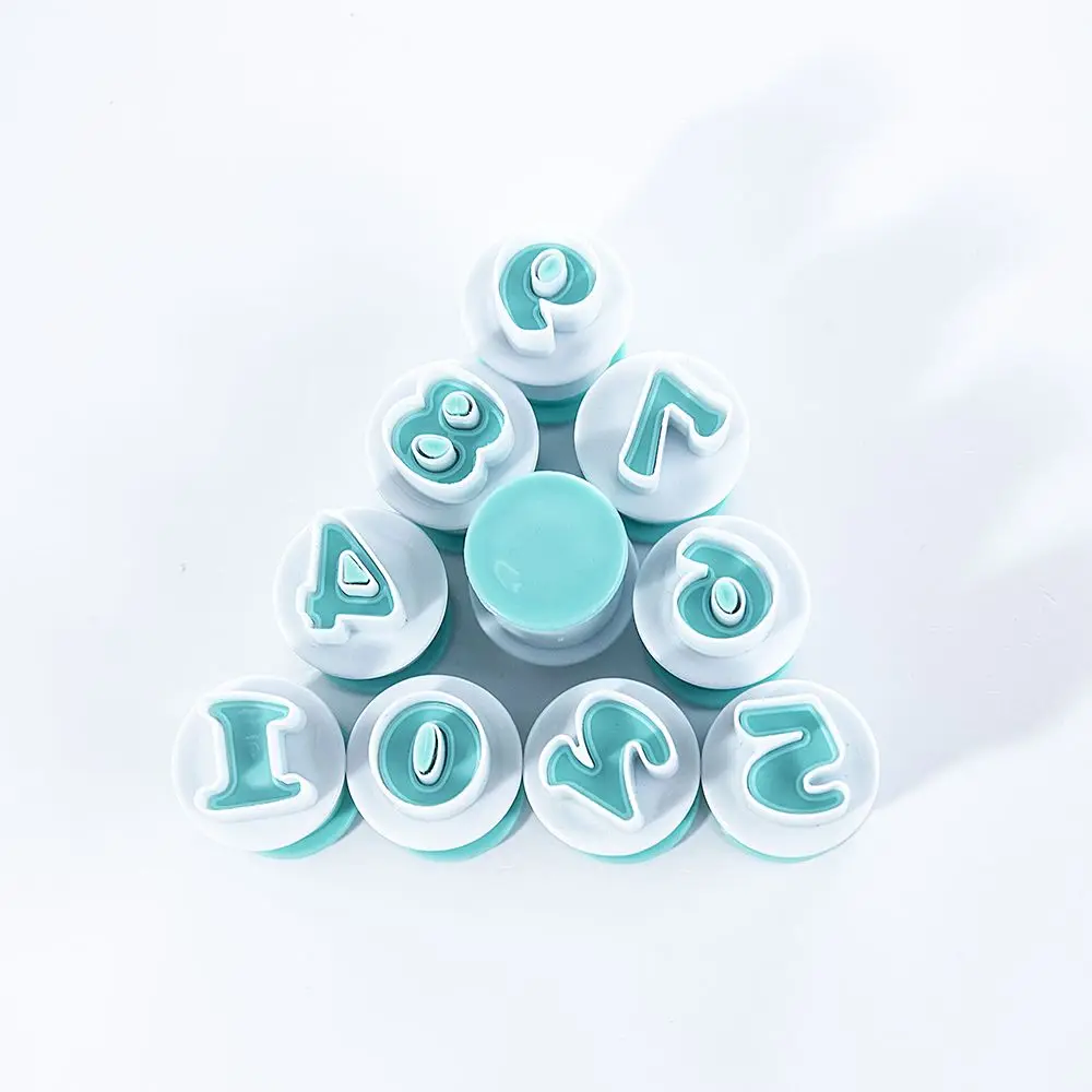 10 шт./компл. пластиковые формы для торта с цифрами DIY Инструменты украшения