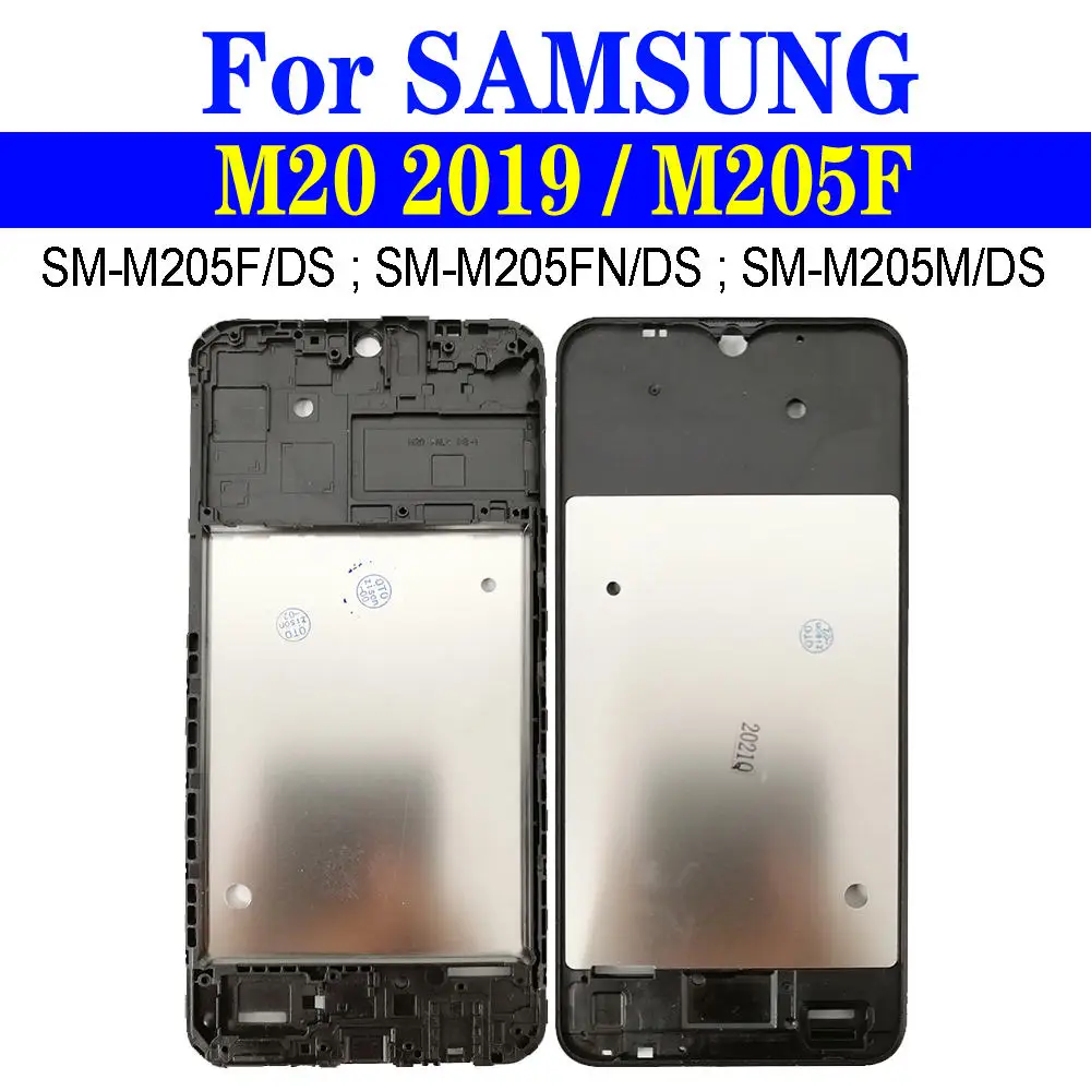 M205F средняя рамка для Samsung Galaxy M20 2019 M205 телефона SM M205F/DS M205FN M205M замена корпуса