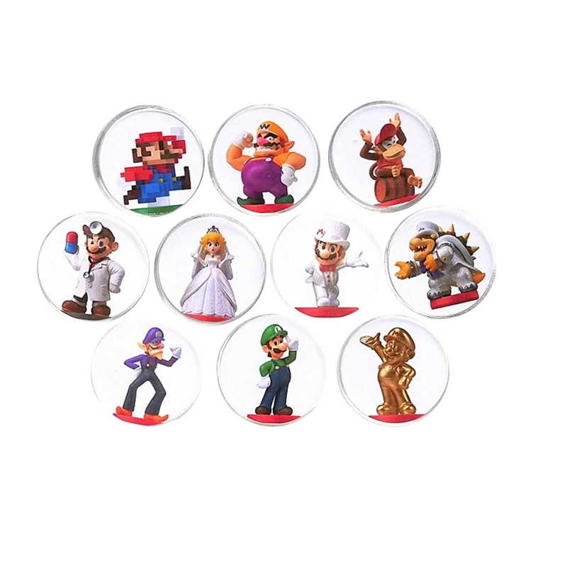 

10Pcs Exquisite Super Odyssey NFC Game Cards Ntag215 Coin Cards Tag Full Linkage Card For Amxxbo Card NS Switch WiiU 3DS