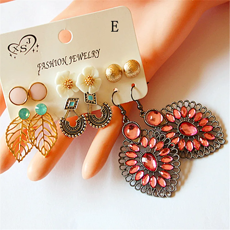 Новые модные женские украшения оптом розовые/Винтажные/Цветочные красивые