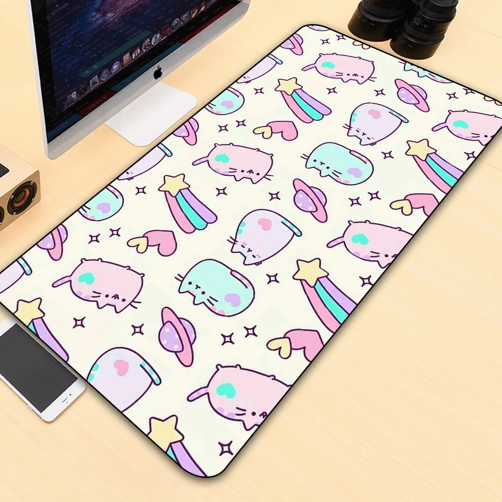 

GuJiaDuo Cute Cat Mouse Pad xxl Carpet Pad Laptop PC Gamer Keyboards Table Pad Gaming Accessories Kawaii Mouse Pad Gaming Desk