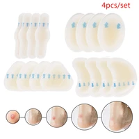 4pcs silicone gel soft heel sticker adhesive hydrocolloid gel blister plaster anti wearing heel sticker pedicure patch foot care