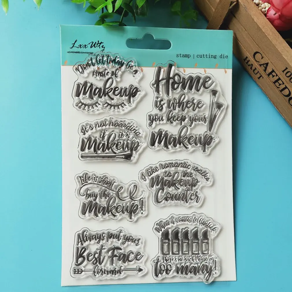 Очаровательные винтажные прозрачные мягкие силиконовые штампы для детей DIY