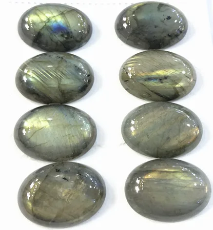 

Wholesale Natural Labradorite CAB Bead Cabochon 18*25mm Oval Gem Stone Beads Jewelry Making No hole Necklace Accessories