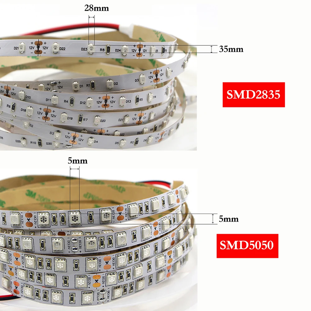 12V 5V UV Led Strip 390nm-410nm Light Tape Black 5050 2835 60/120 Leds/m Ribbon for DJ Fluorescence Party | Освещение
