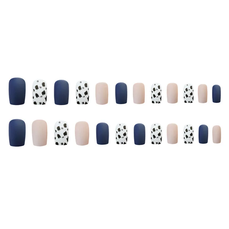 24 шт. с клеем 2 г милое лицо короткие поддельные ногти девочка сделай сам