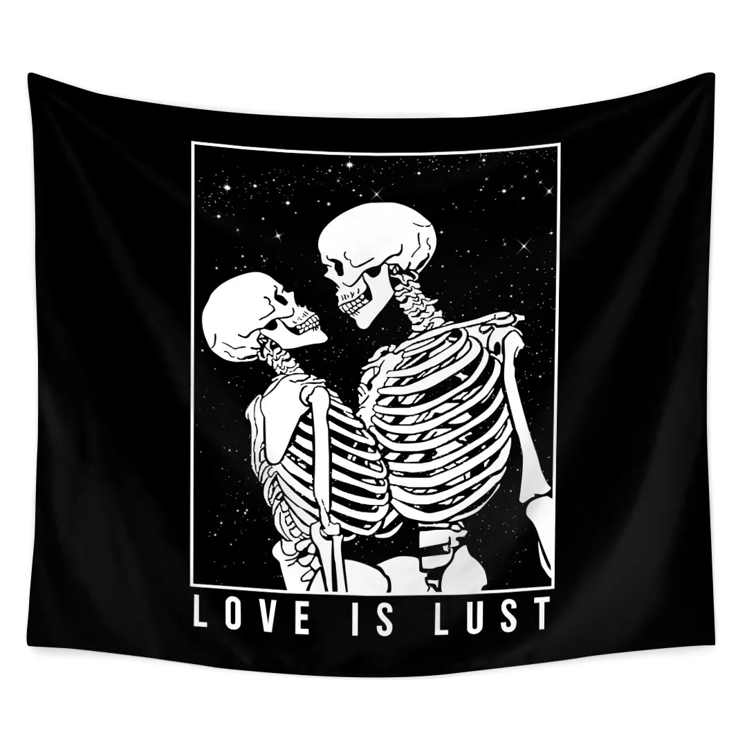 Радуга Череп МАНДАЛА ГОБЕЛЕН настенный Таро пара хиппи бохо Декор гобелен с Луной стены ткань Ouija Psychedelic Tapiz Art