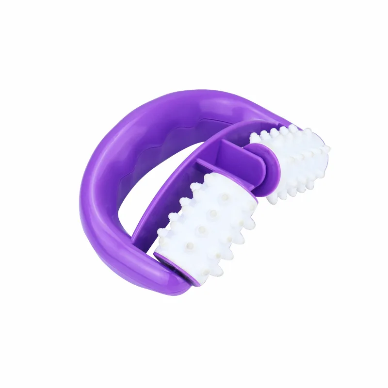 

Arm 2-wheel V-shaped Massager Thin Leg Hand-held Roller Massage Thin Leg Muscle Relaxant Fascia Stick Muscle Relaxant
