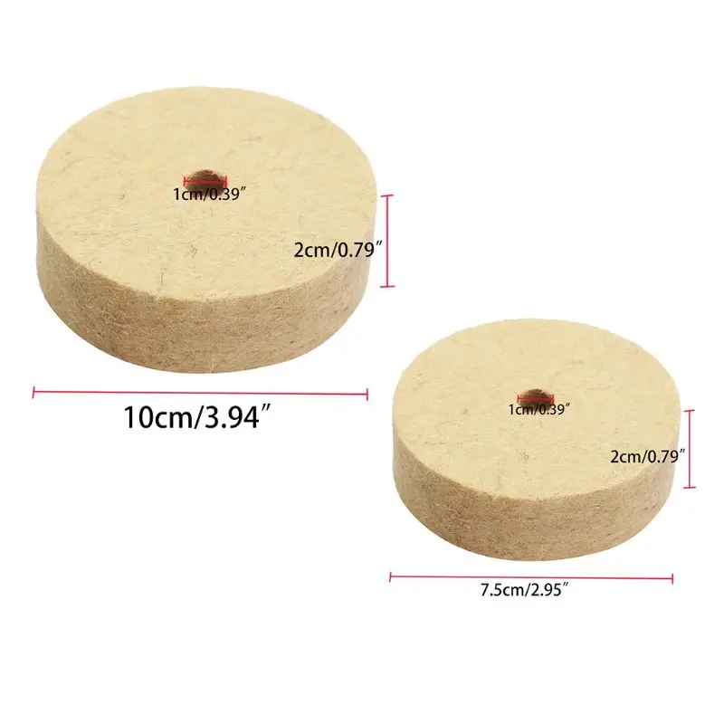 

Polishing Buffing Drill Grinding Wheel Wool Felt Polisher Disc Pad Hole Metal Abrasive Disc Accessories Round Bench Grinder