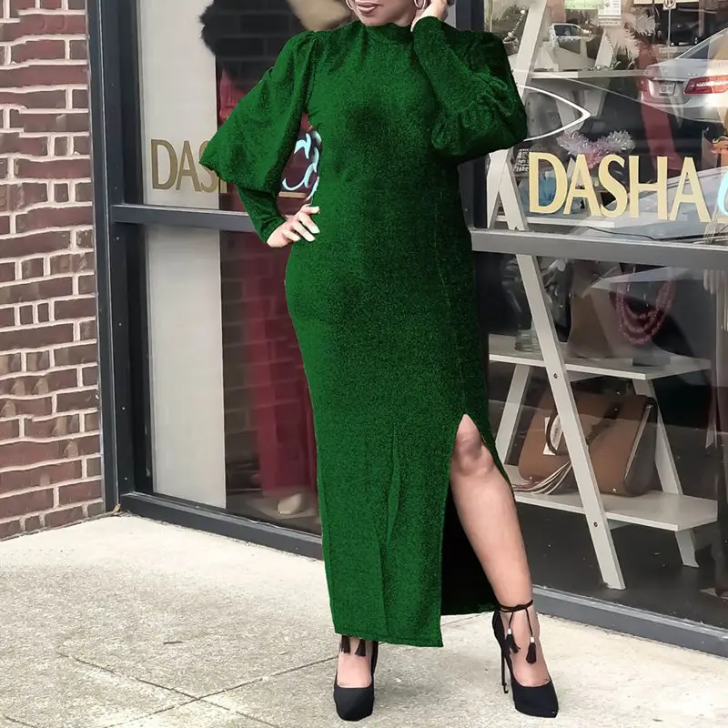 Сексуальное элегантное платье размера плюс Для женщин длинные платья ужин