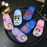 2021 summer beach sandals for boys girls cartoon mickey small kids cave shoes home slippers toddler eva