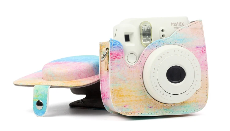 Fujifilm Instax mini чехол для камеры pu кожаный чехол с плечевым ремнем для Instax Mini 9 Mini 8 Mini 8+ мгновенная камера