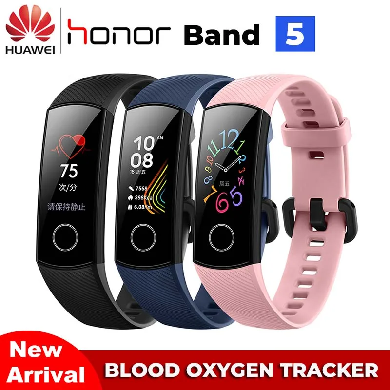 Смарт-браслет Huawei Honor Band 5 в наличии оригинальный браслет с цветным сенсорным