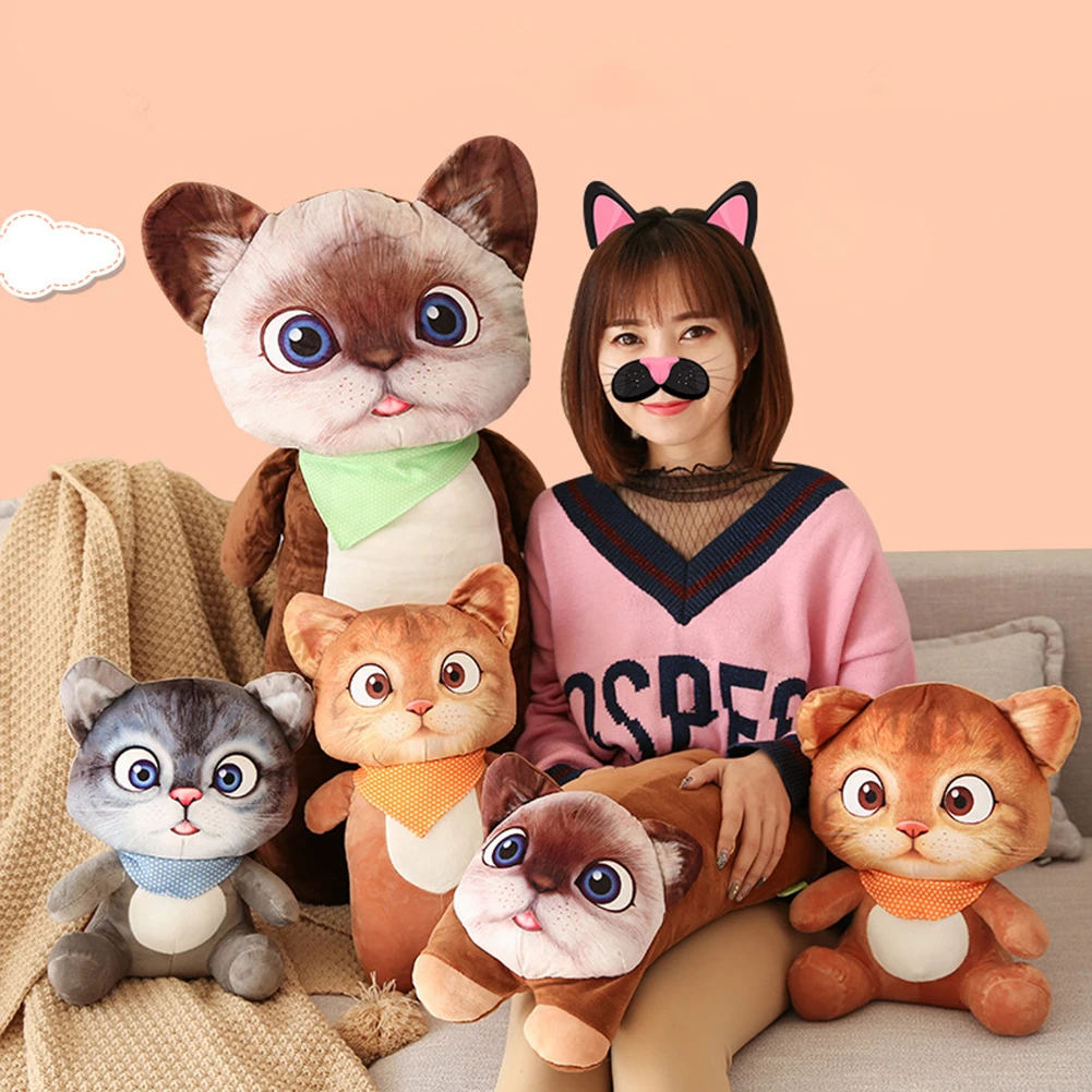 

3D симуляция стоячего кота, подушка, подушка для спальни, дивана, сиденья, подушка в форме мультяшного животного, подушка для сна, Детская кук...